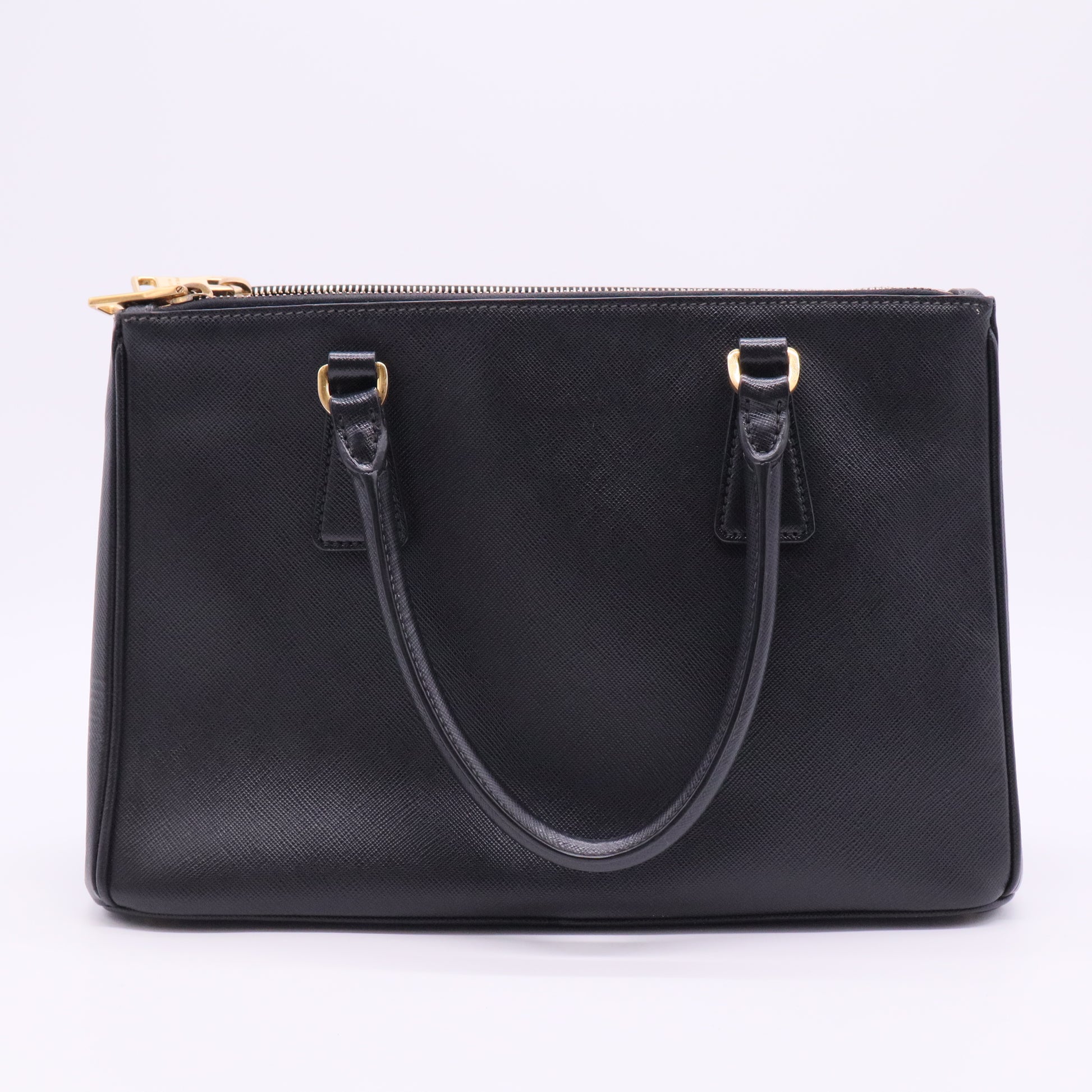 Double Zip Lux Tote Saffiano Leather Large