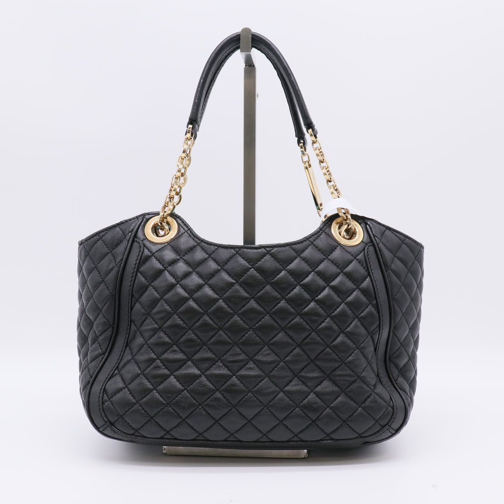 Salvatore Ferragamo Gancini Quilted Leather Tote Bag B23005
