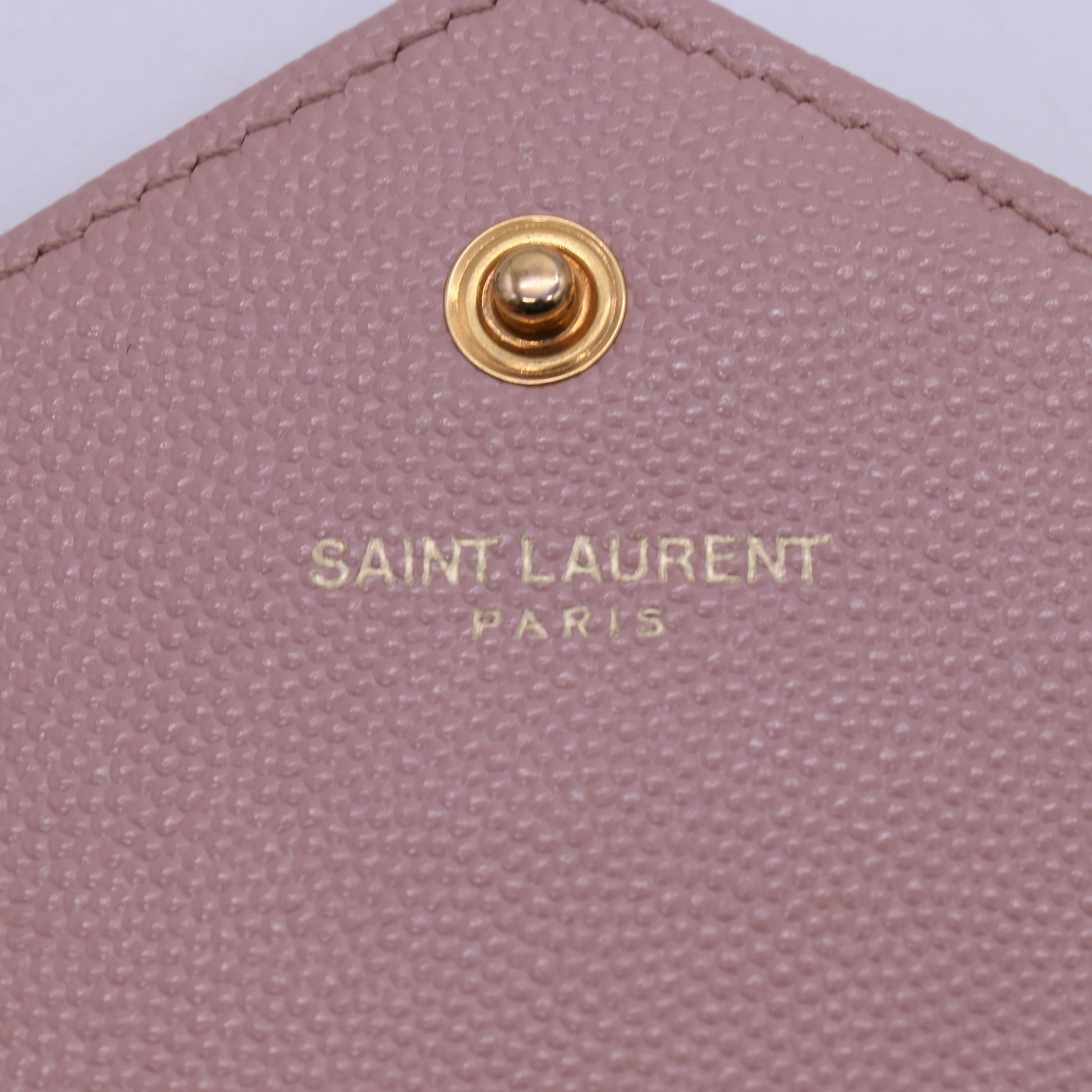 Yves Saint Laurent Pink Quilted Grained Leather Wallet On Chain Bag twins  LDJ3920