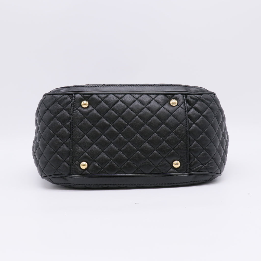 Salvatore Ferragamo Gancini Quilted Leather Tote Bag B23005