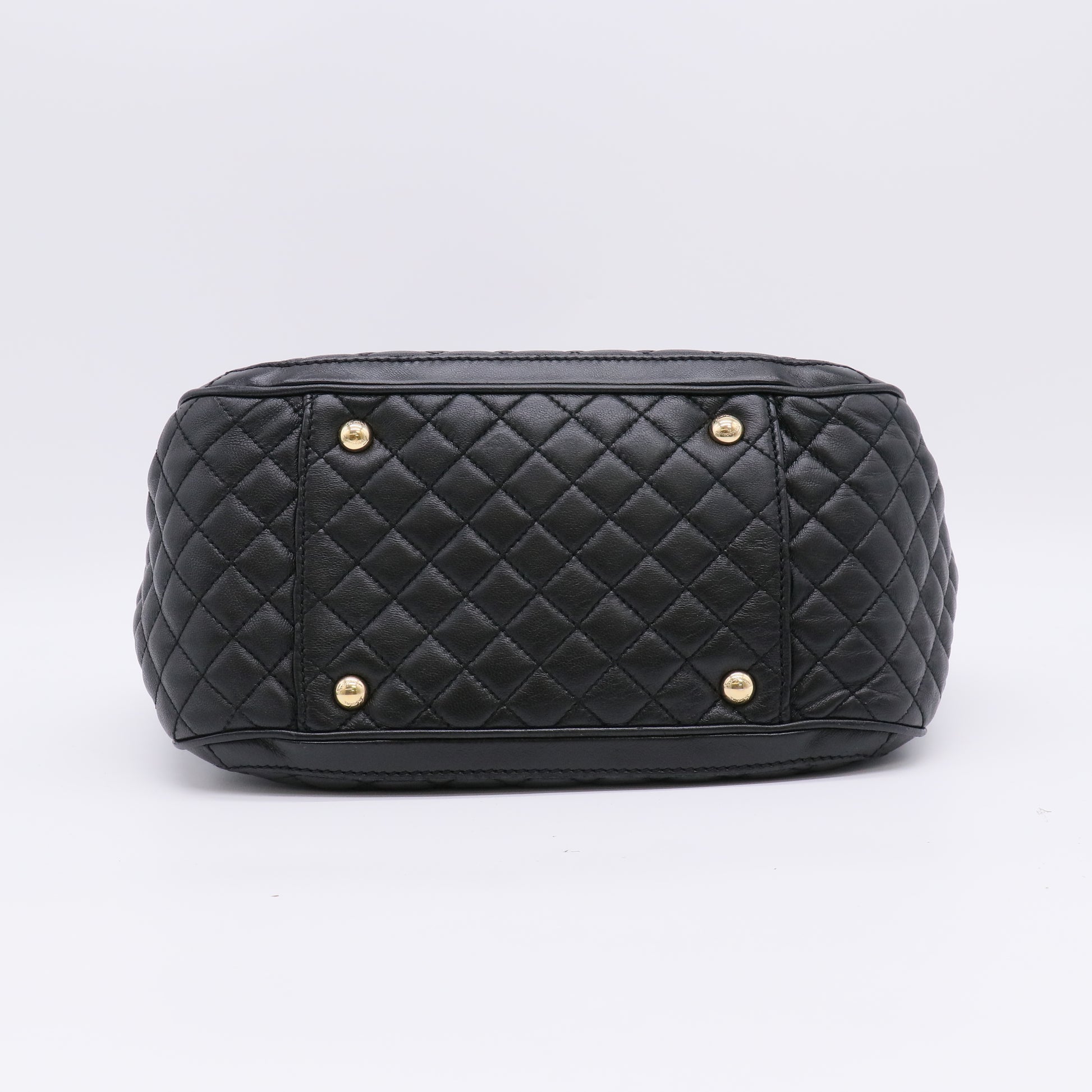 Salvatore Ferragamo Gancini Quilted Leather Tote Bag B23005