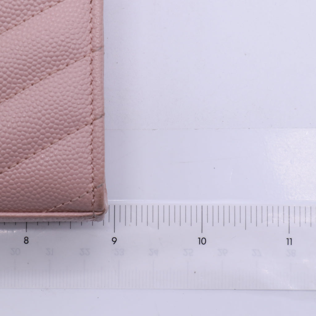 Yves Saint Laurent Pink Quilted Grained Leather Wallet On Chain Bag twins  LDJ3920