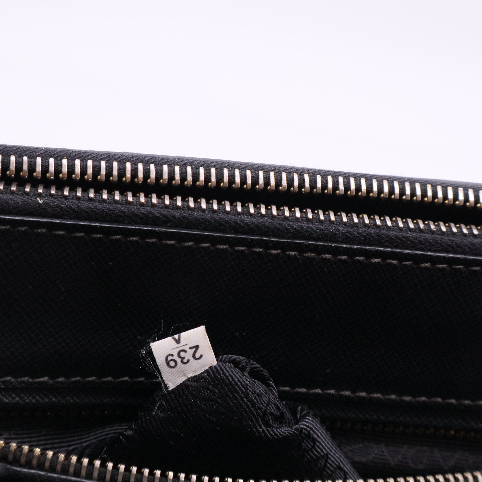 Double Zip Lux Tote Saffiano Leather Large