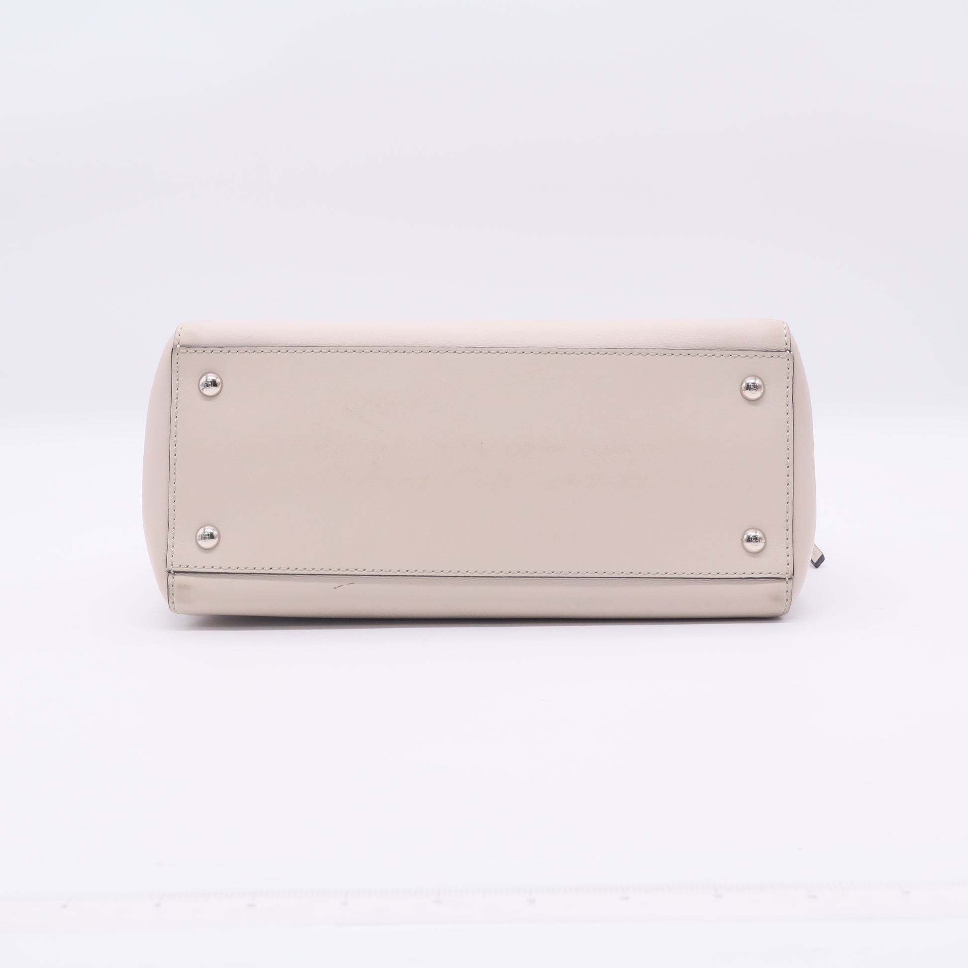 Fendi Vitello Baltico Dolce DotCom Satchel Ardesia Twins LDJ3356