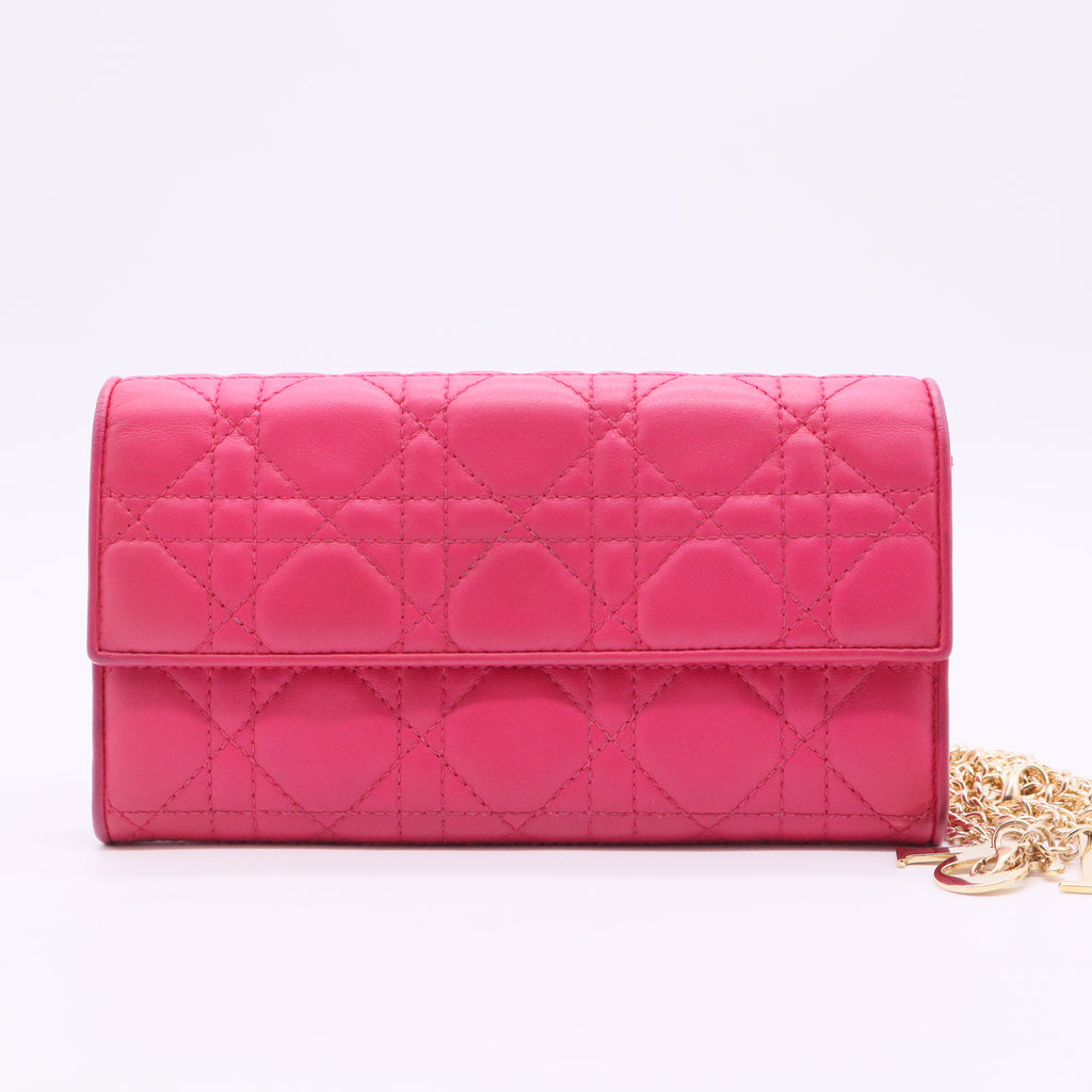 2012 Cannage Lady Dior Continental Wallet
