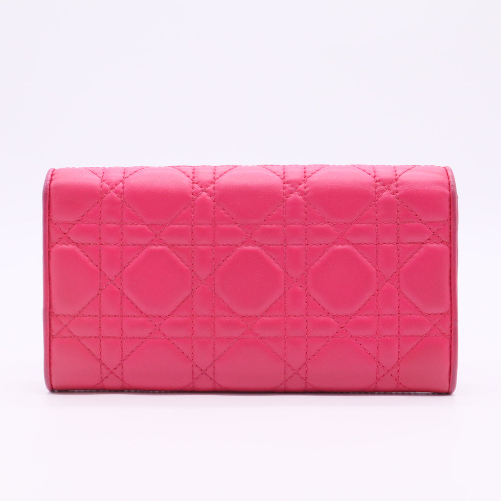 2012 Cannage Lady Dior Continental Wallet