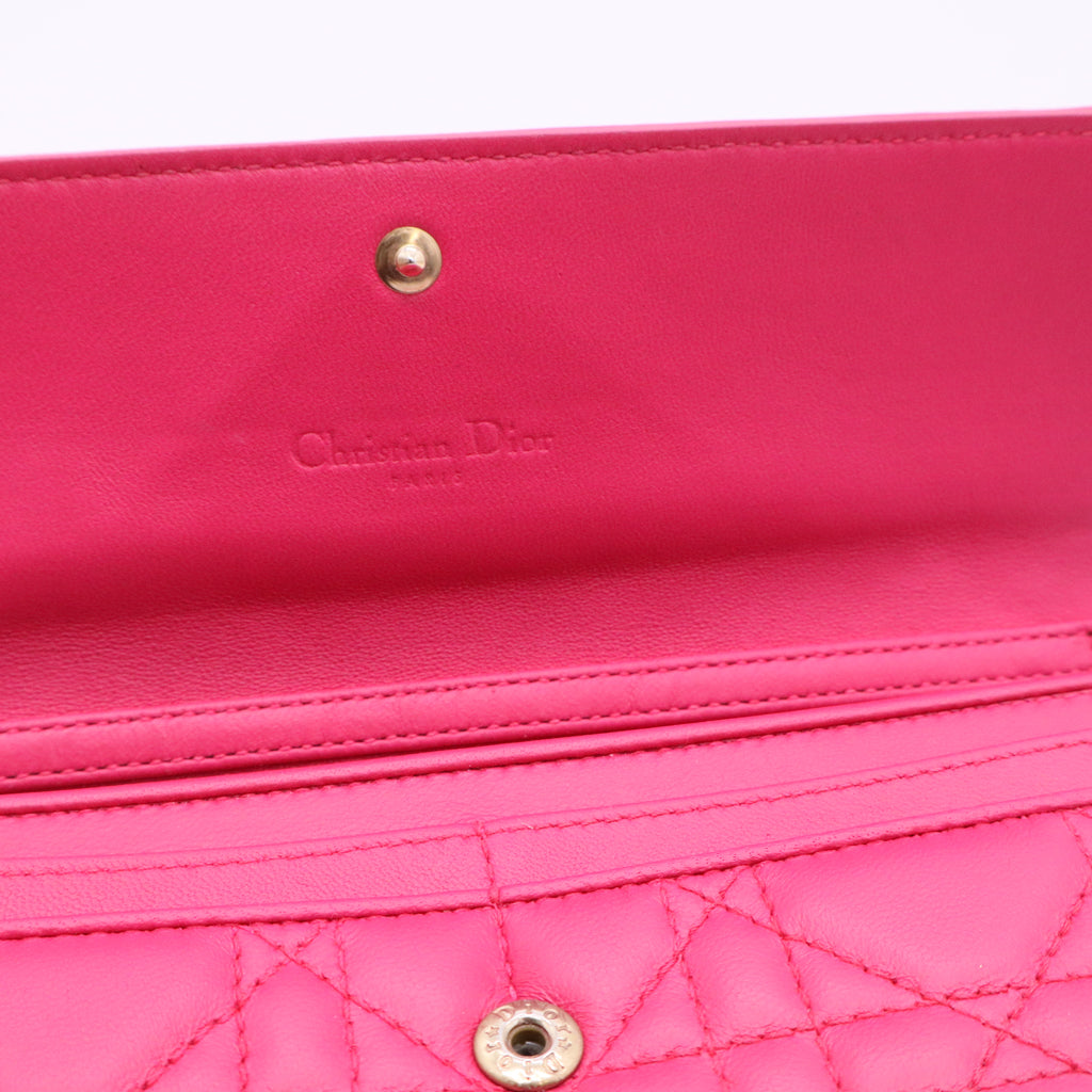 2012 Cannage Lady Dior Continental Wallet