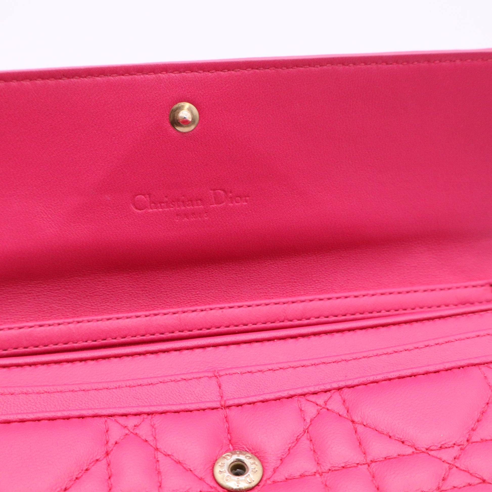 2012 Cannage Lady Dior Continental Wallet