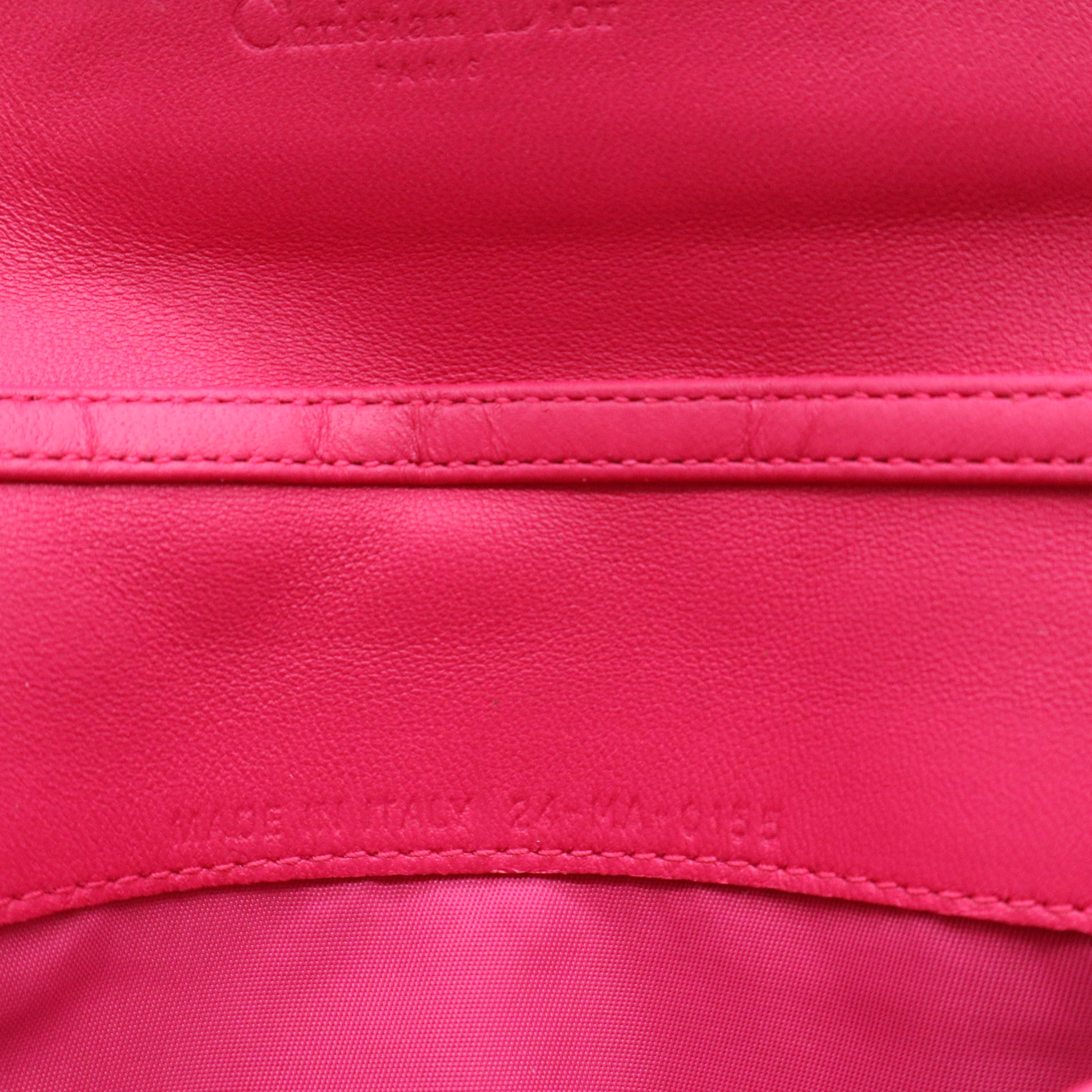 2012 Cannage Lady Dior Continental Wallet