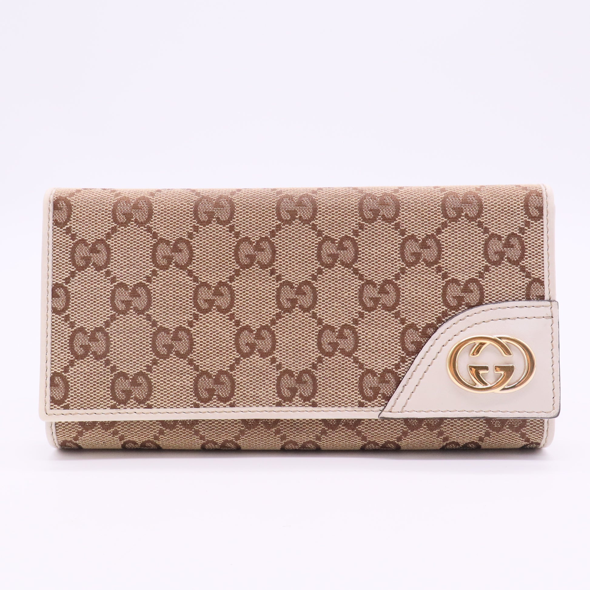 Vintage GG Canvas Continental Wallet