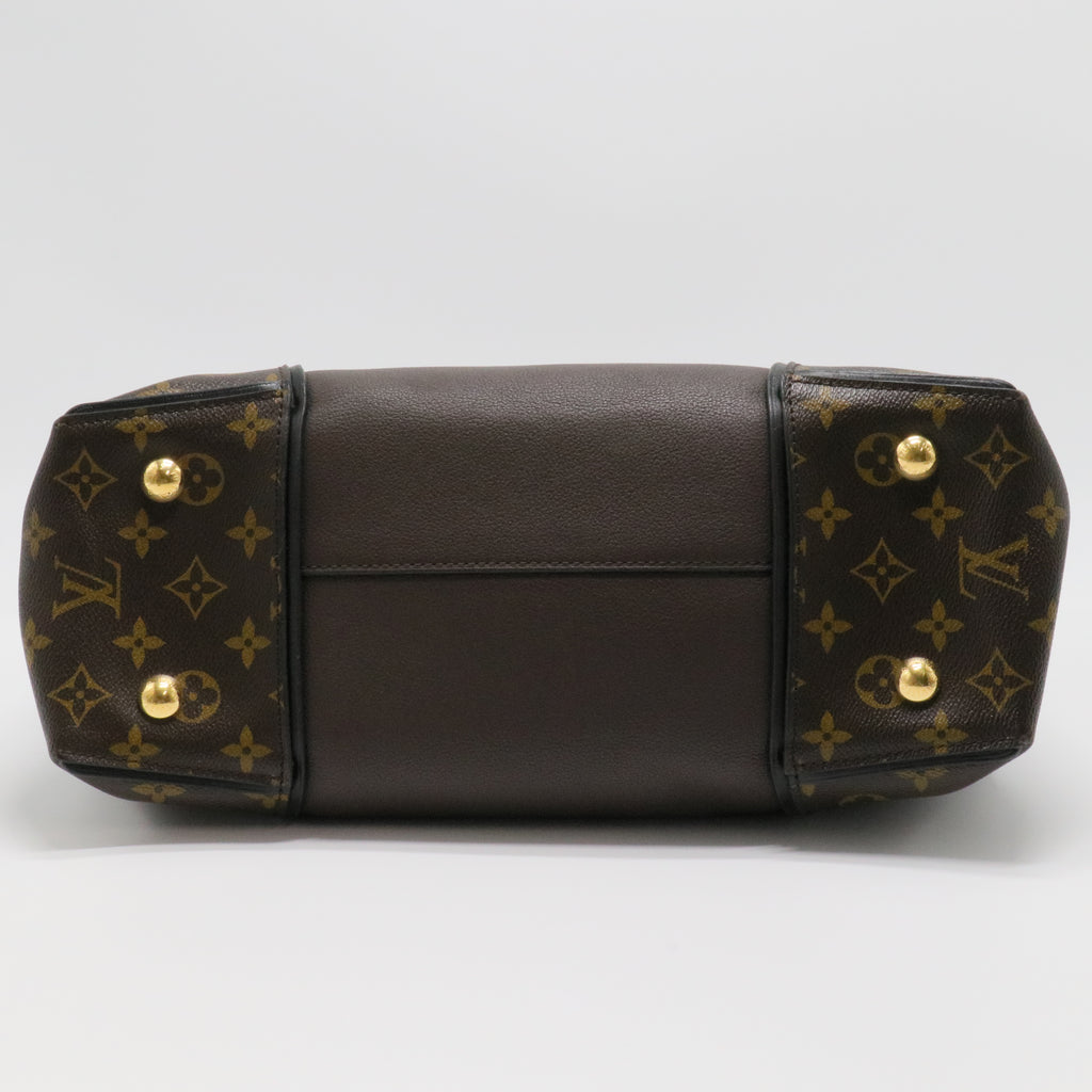 Veau Cachemire Monogram Tote W PM Chocolate