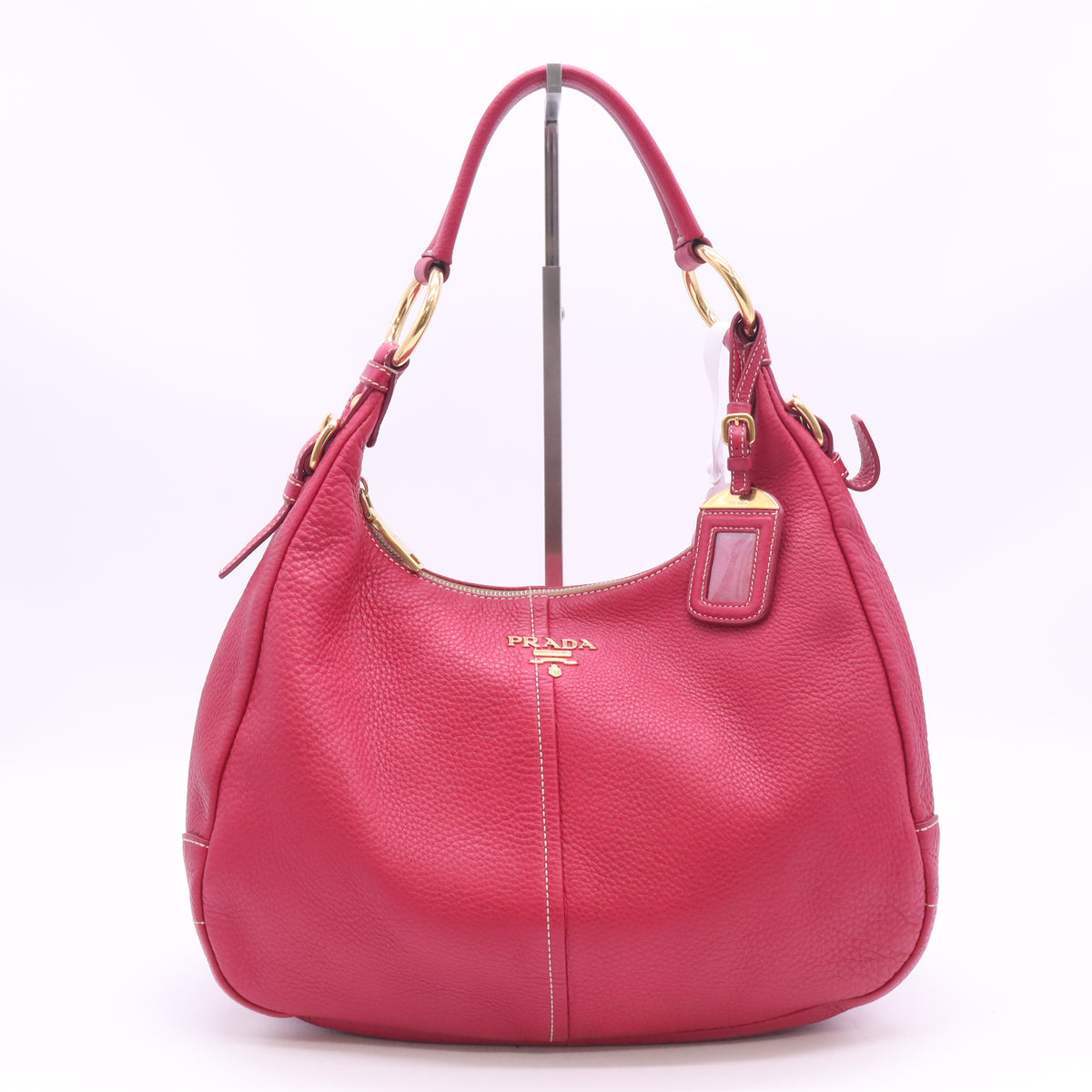 Vitello Daino Leather Hobo B24436
