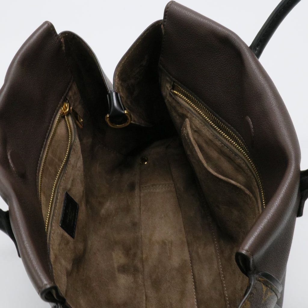Veau Cachemire Monogram Tote W PM Chocolate