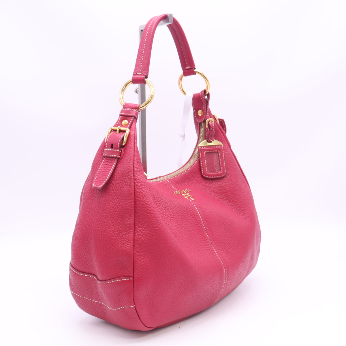 Vitello Daino Leather Hobo B24436