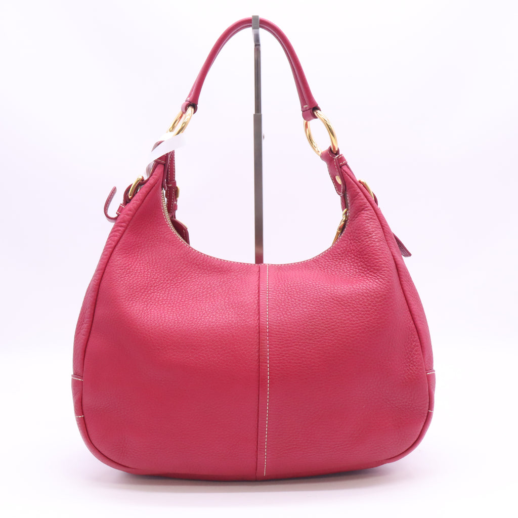 Vitello Daino Leather Hobo B24436