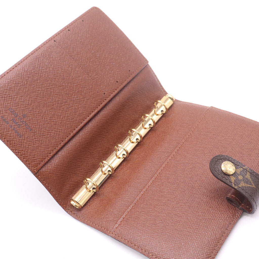 Louis Vuitton Monogram Small Ring Agenda Cover W22416