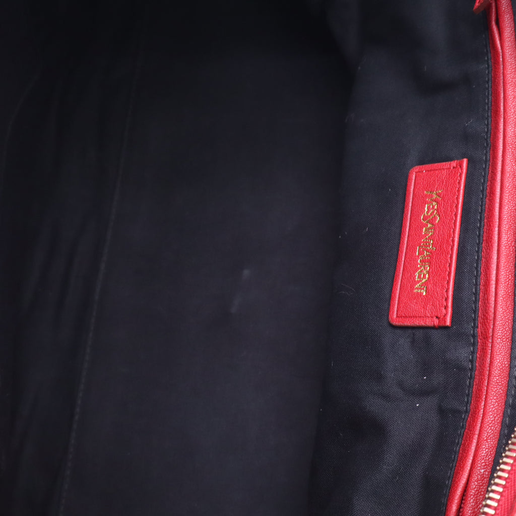 Red Calfskin Leather Small Cabas ChYc Bag B24061