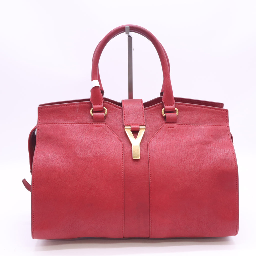 Red Calfskin Leather Small Cabas ChYc Bag B24061