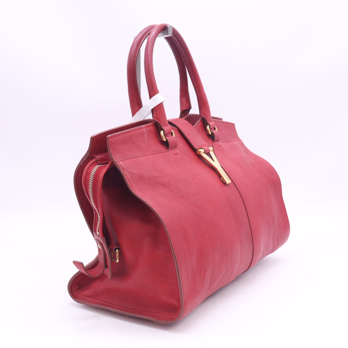 Red Calfskin Leather Small Cabas ChYc Bag B24061