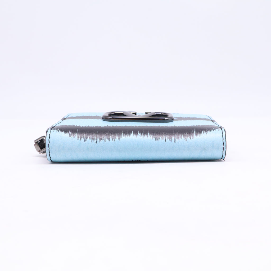 Valentino Garavani Tiger 1967 Printed Calfskin Neck Strap Wallet B21744
