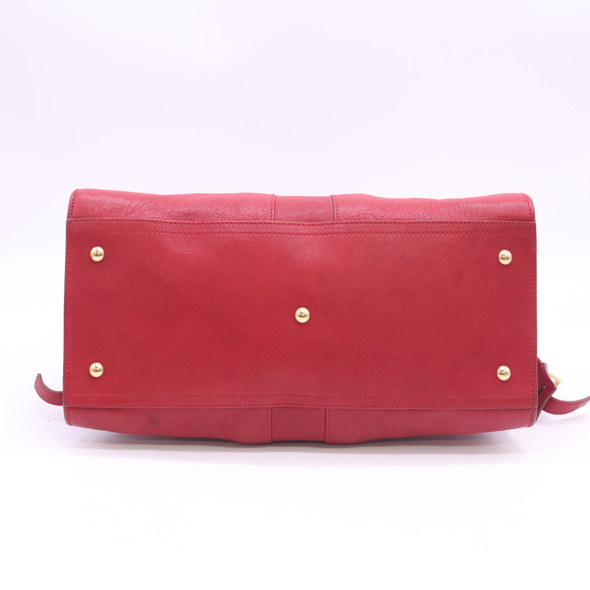 Red Calfskin Leather Small Cabas ChYc Bag B24061