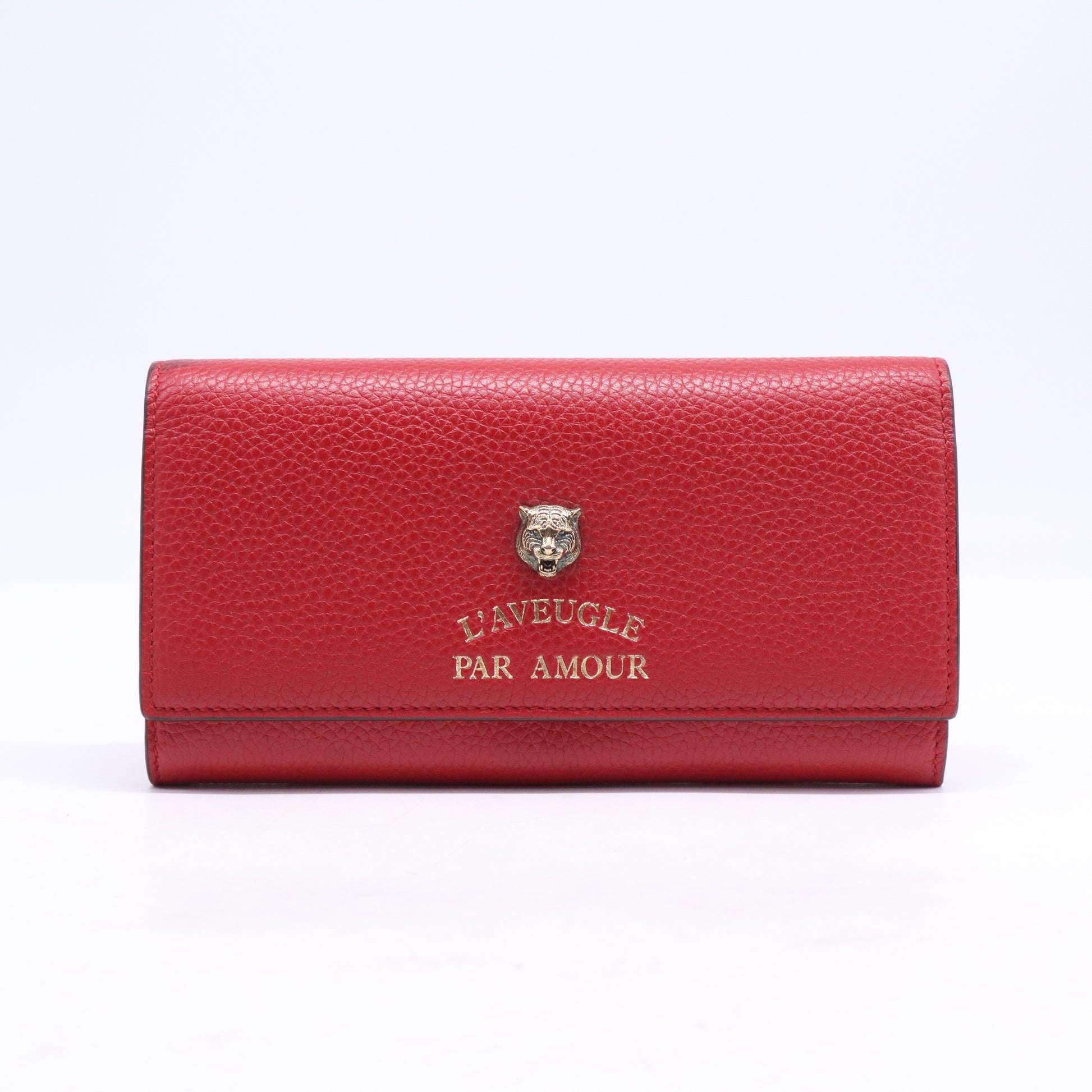 Gucci Animalier Leather Continental Wallet W21103