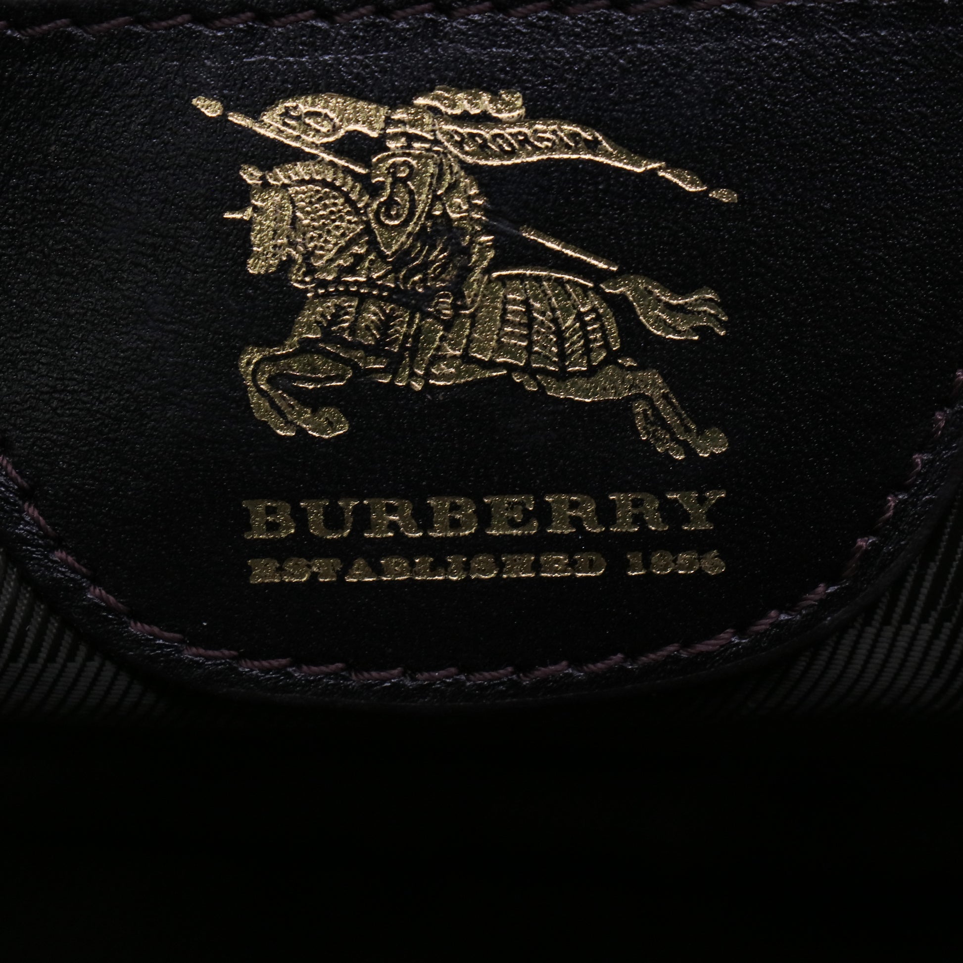 Burberry Black Quilted Leather Large Manor Tote Bag B20714