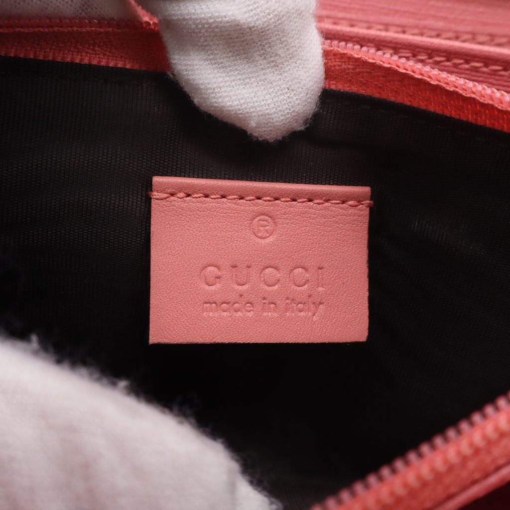 Gucci GG Supreme Monogram Embroidered Face Zip Around Wallet W22420