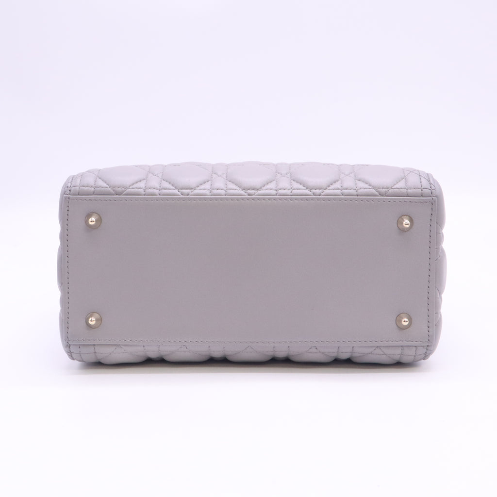Lady Dior Bag Cannage Quilt Metallic Leather Medium B24536