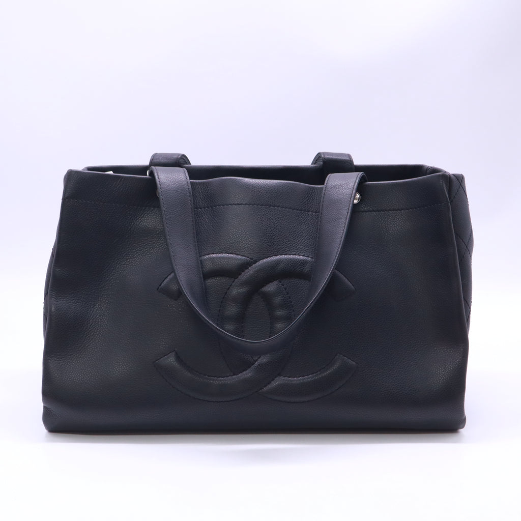Chanel Caviar Executive Cerf Shopper Tote Black twins LDZ624