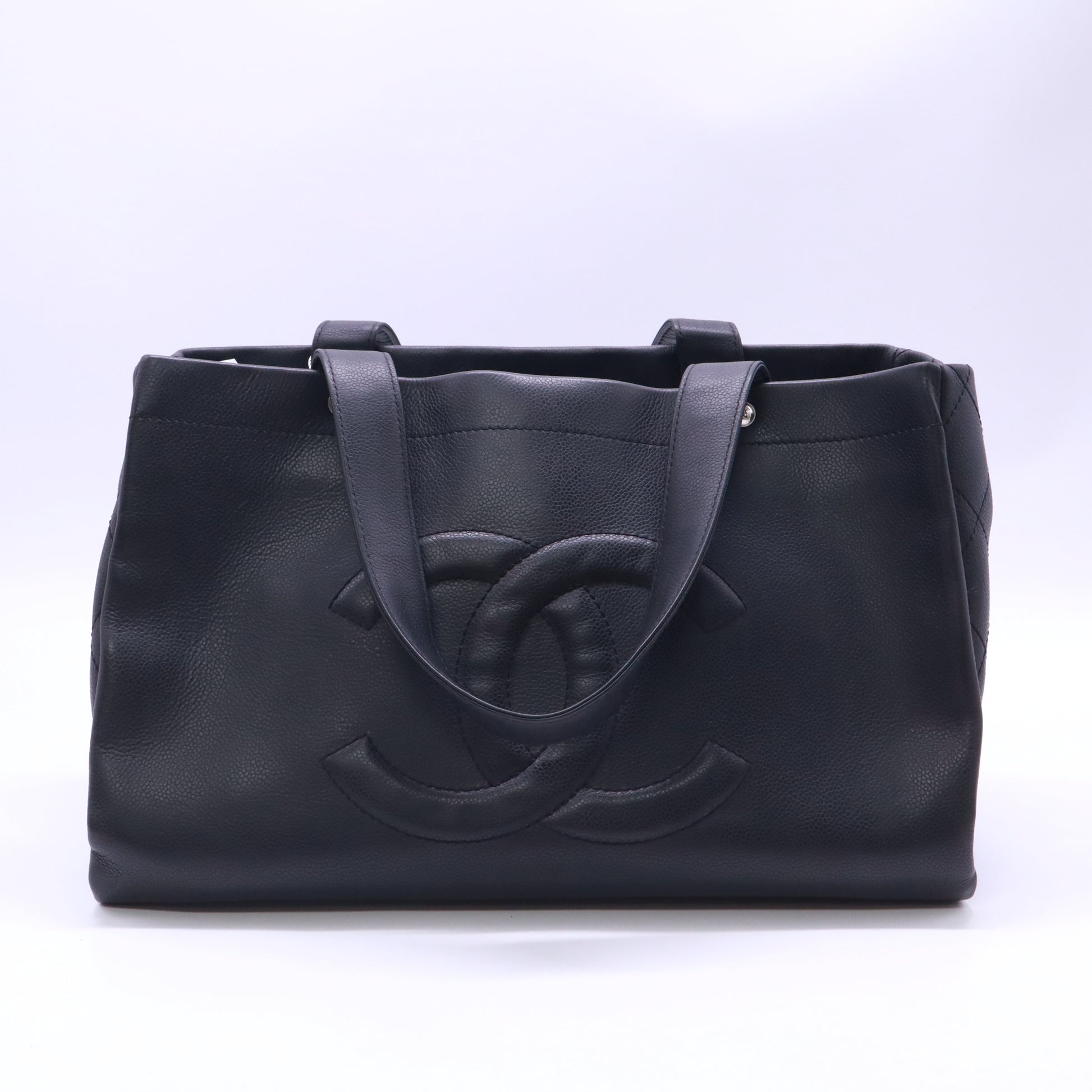 Chanel Caviar Executive Cerf Shopper Tote Black twins LDZ624