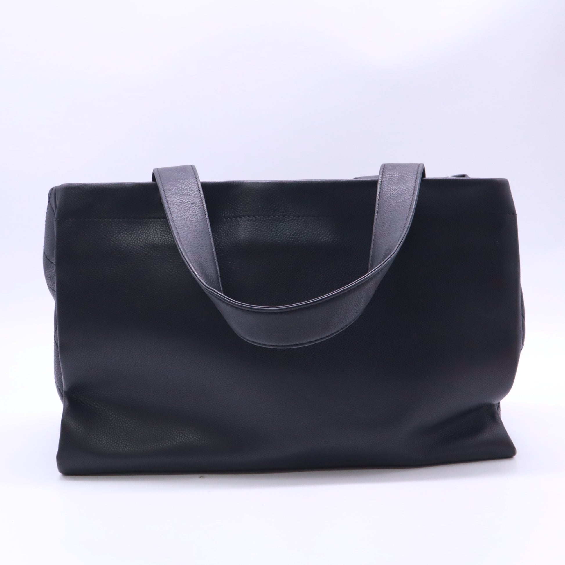 Chanel Caviar Executive Cerf Shopper Tote Black twins LDZ624