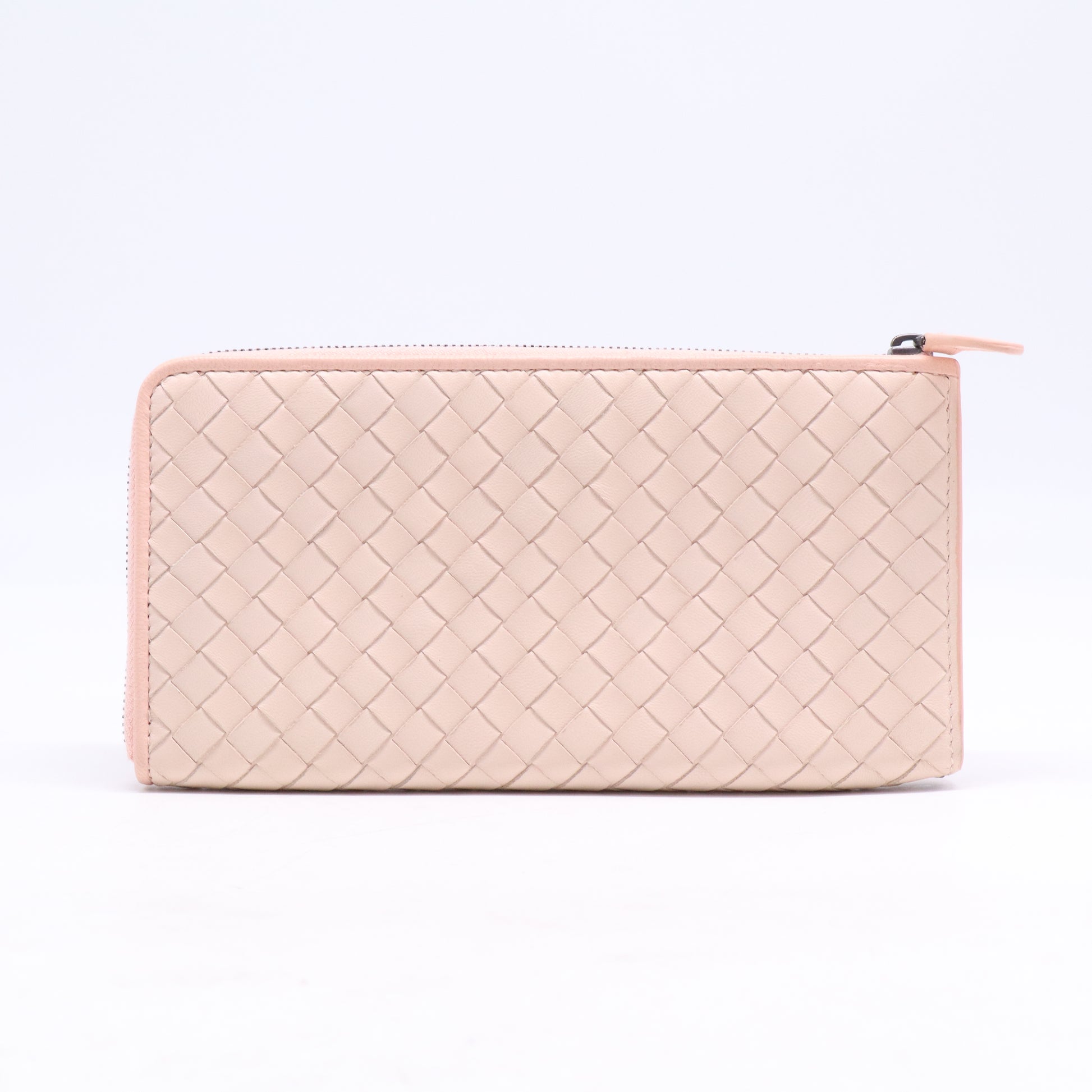 Bottega Veneta Intrecciato L-Shaped Zipper Wallet W21209