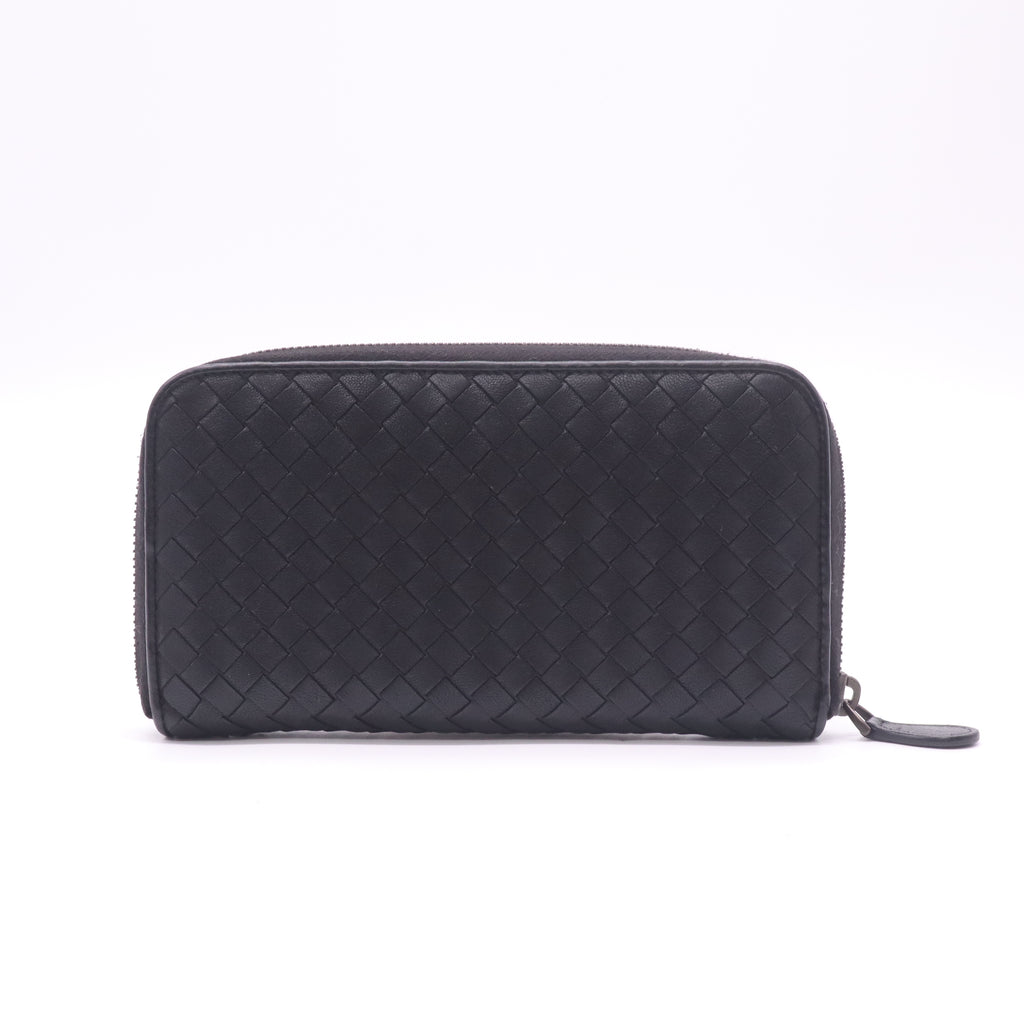 Bottega Veneta Intrecciato Zip-Around Wallet W22417