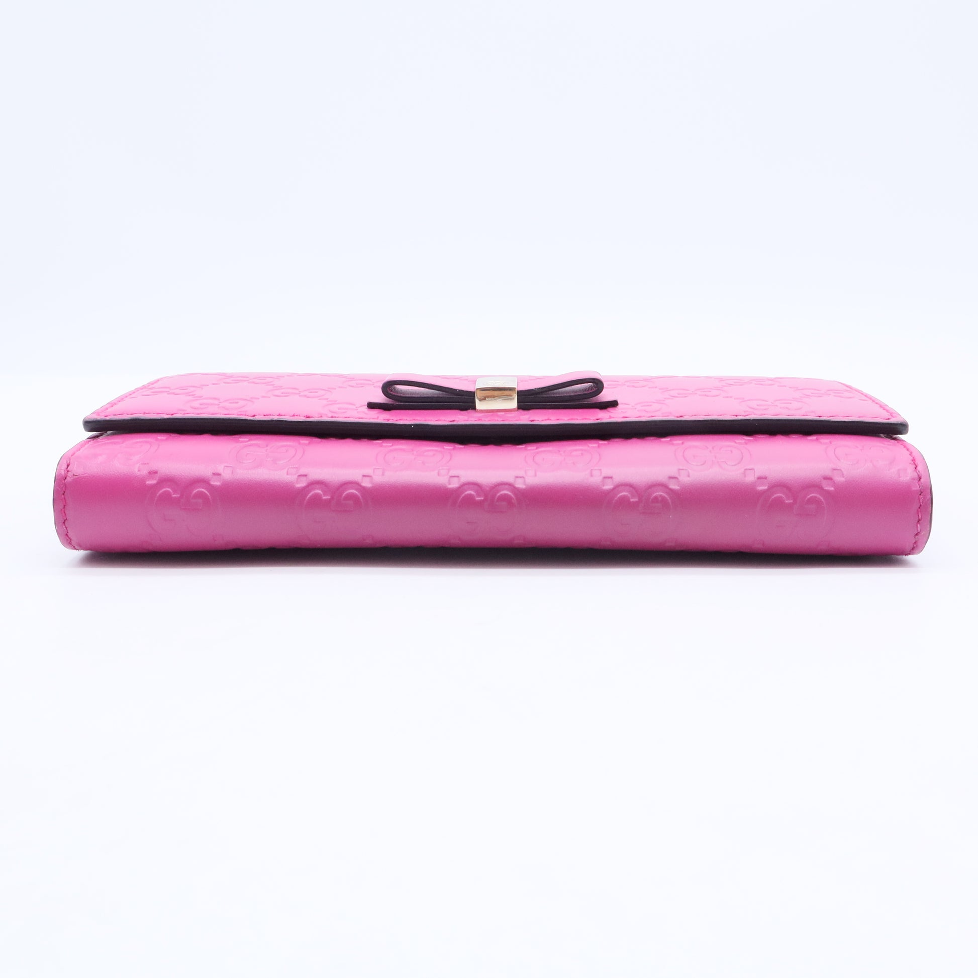 Pink Guccissima Continental Bow Wallet W20068