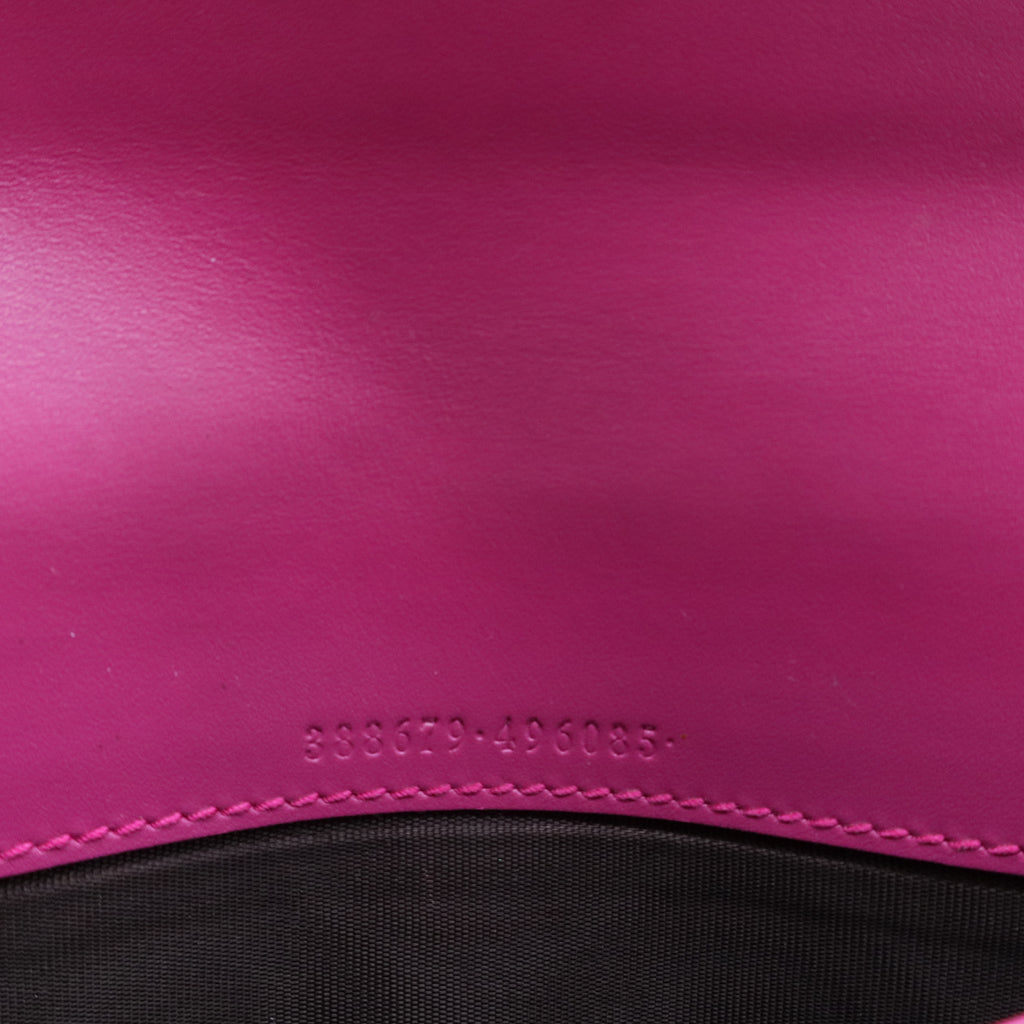 Pink Guccissima Continental Bow Wallet W20068