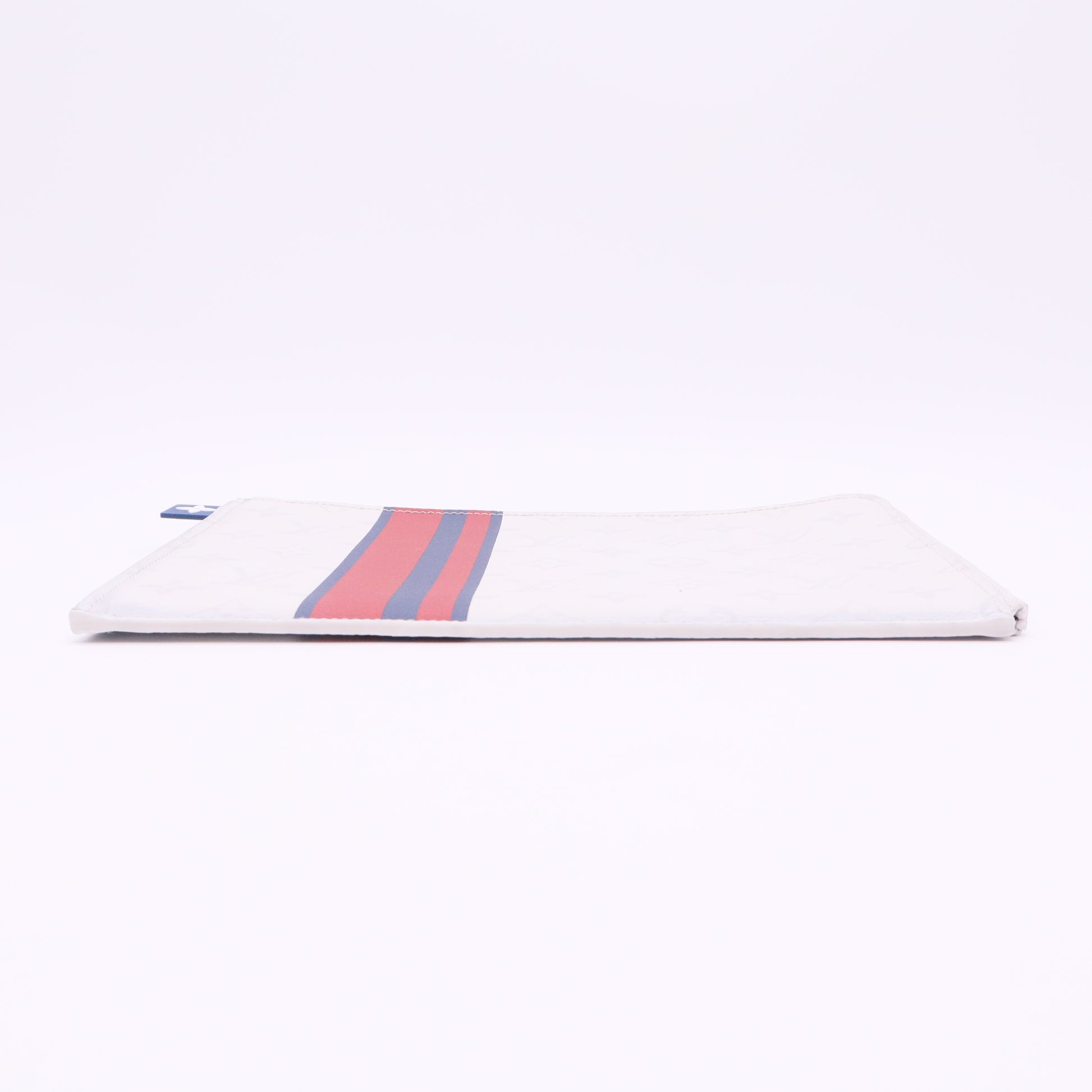 White Monogram Canvas Pochette