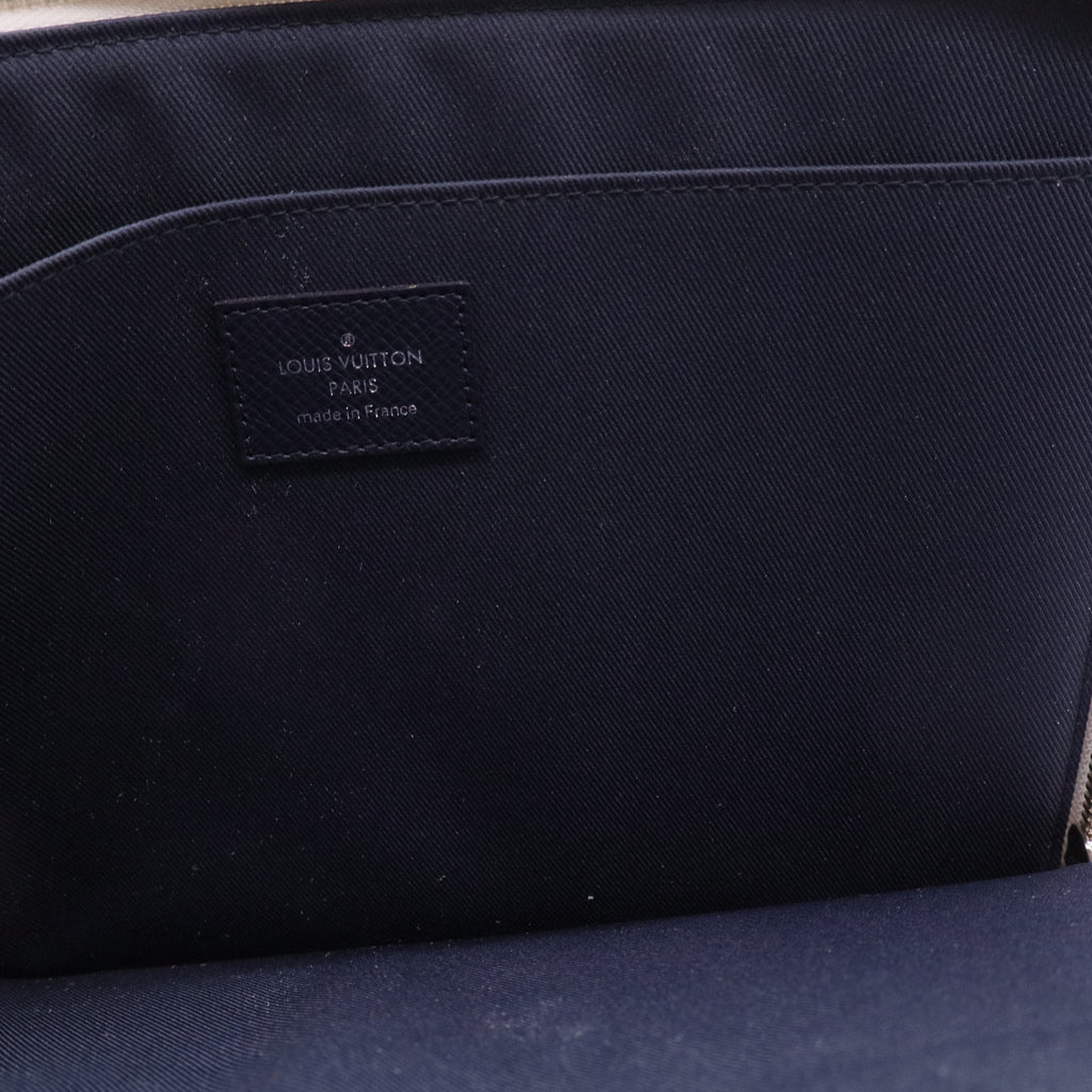 White Monogram Canvas Pochette