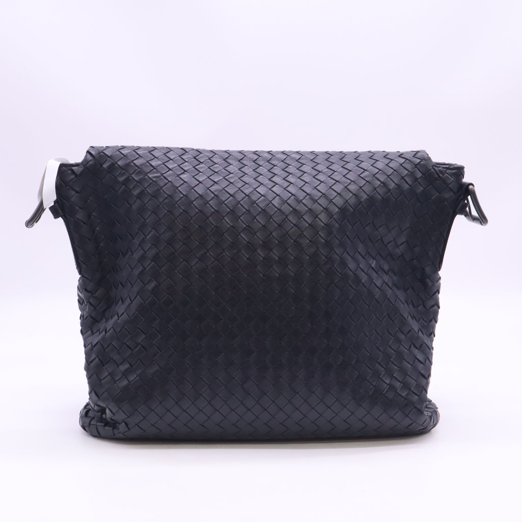 Bottega Veneta Nappa Intrecciato Messenger Bag Tourmaline B24582