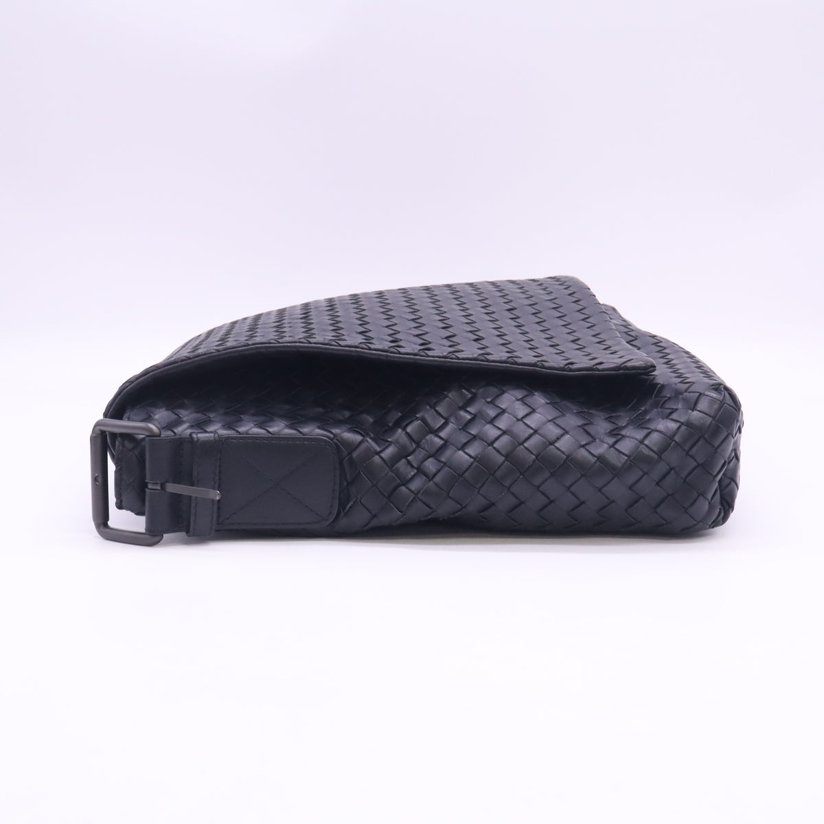 Bottega Veneta Nappa Intrecciato Messenger Bag Tourmaline B24582