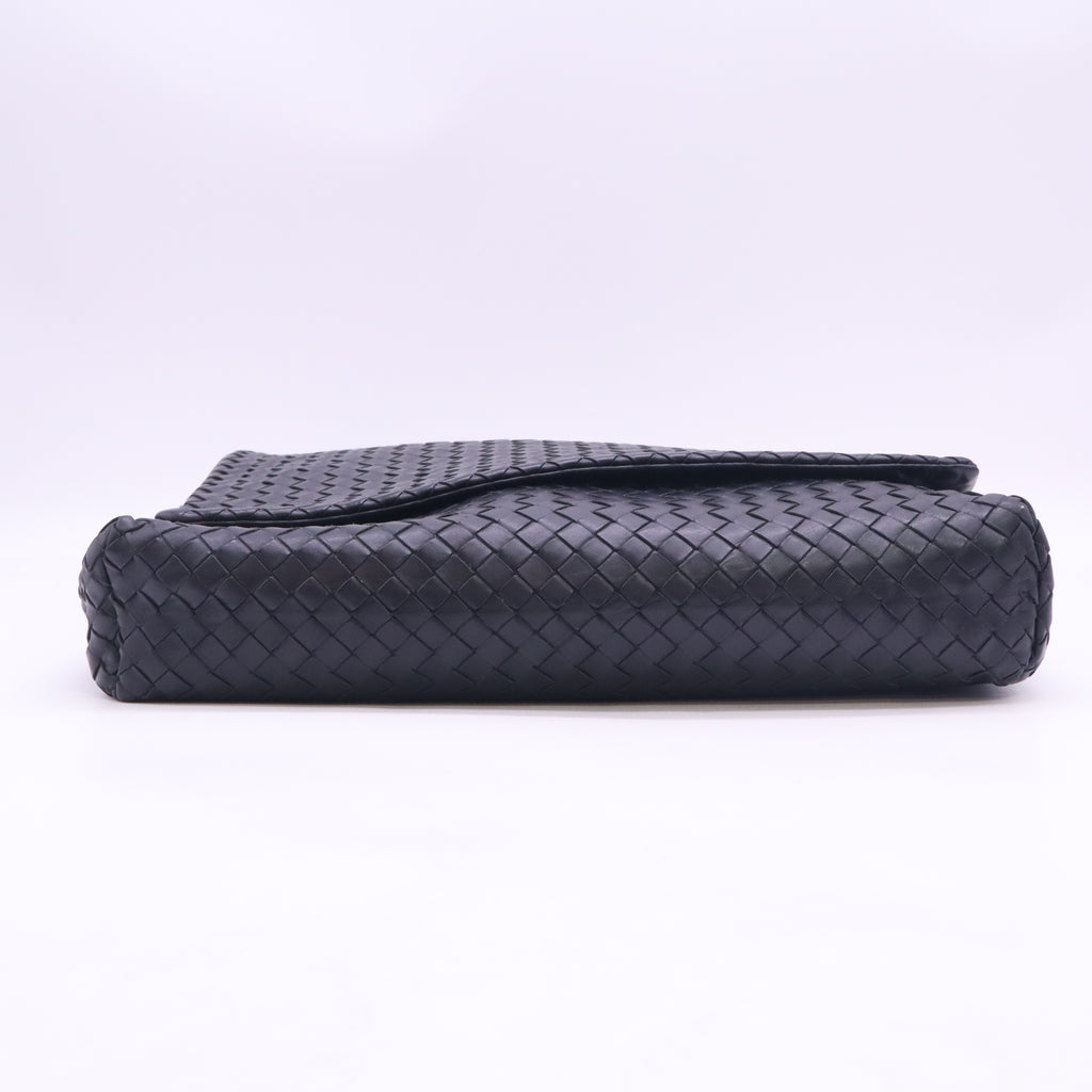 Bottega Veneta Nappa Intrecciato Messenger Bag Tourmaline B24582