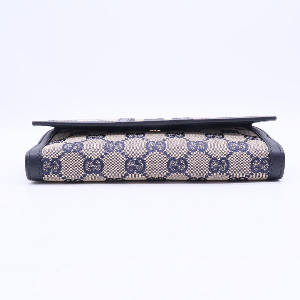 GG Canvas Vintage Web Continental Wallet W20143