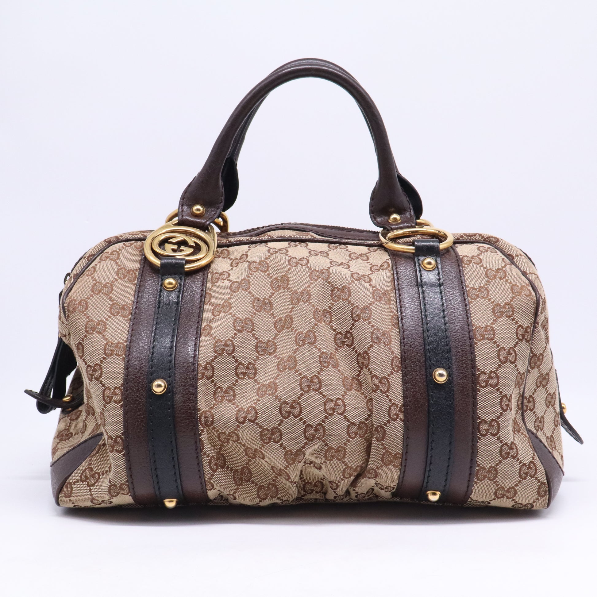 Interlocking Boston Bag GG Canvas Medium B21297