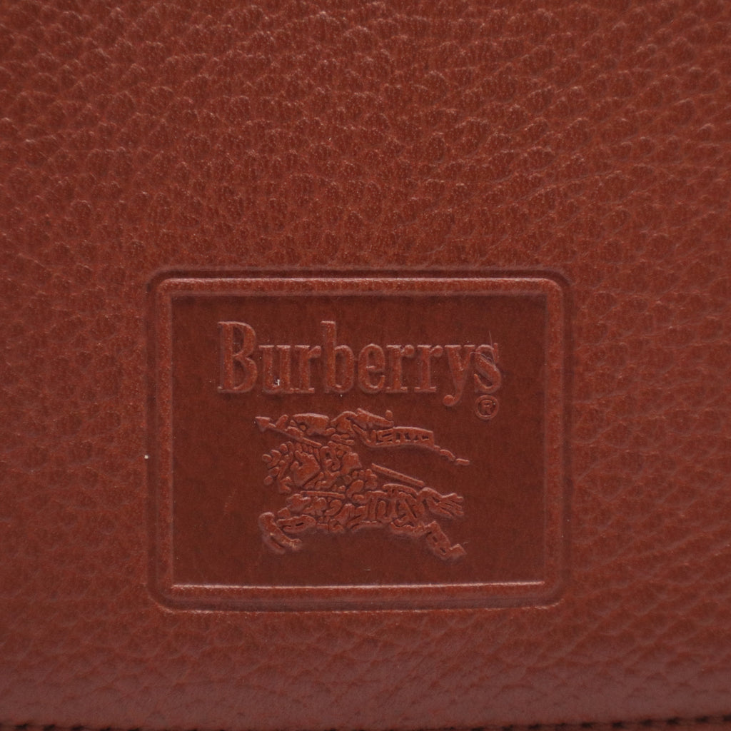 Shoulder Bag Leather Gold Brown