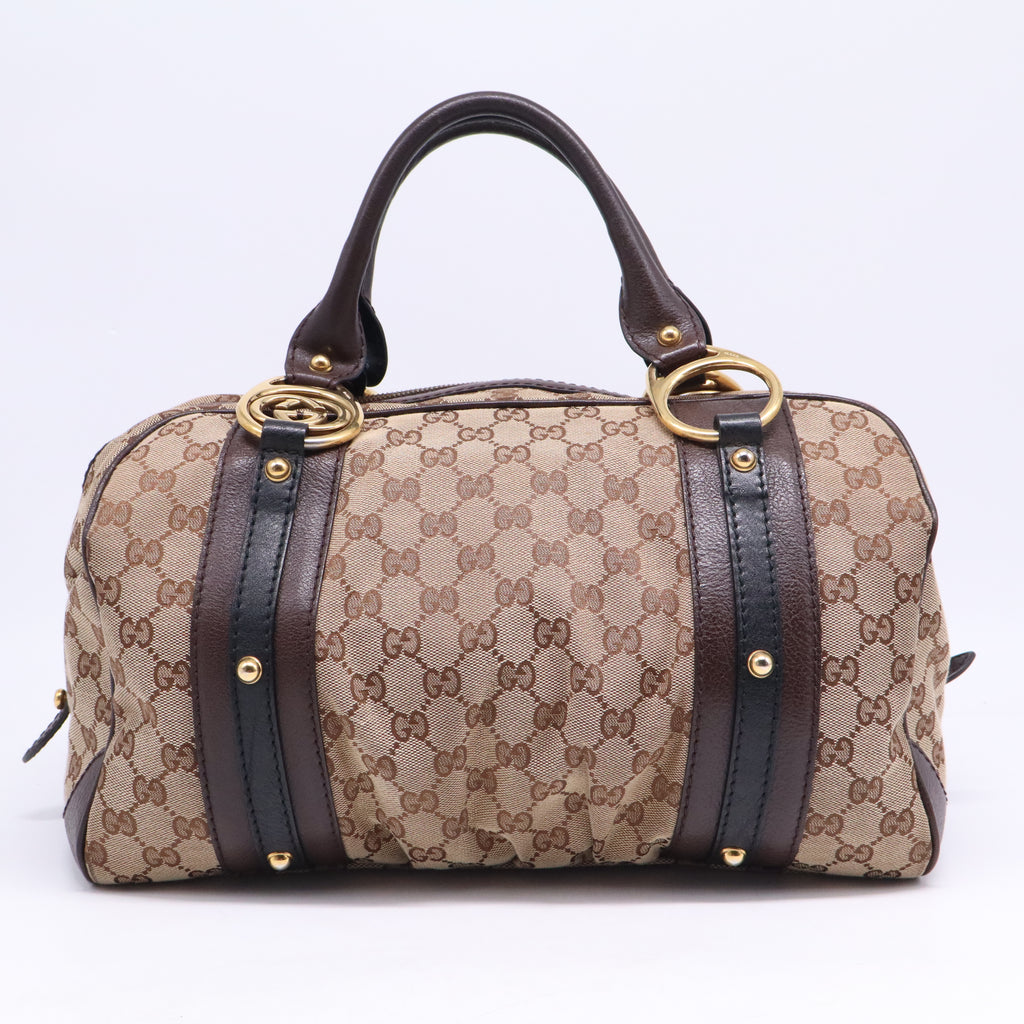 Interlocking Boston Bag GG Canvas Medium B21297