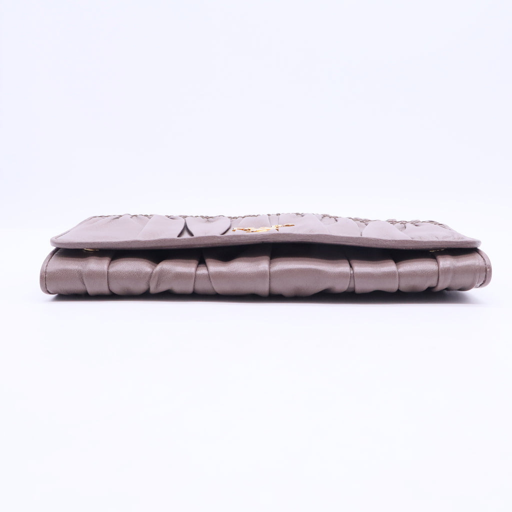 Juta Nappa Leather Gauffre Continental Wallet  W11313
