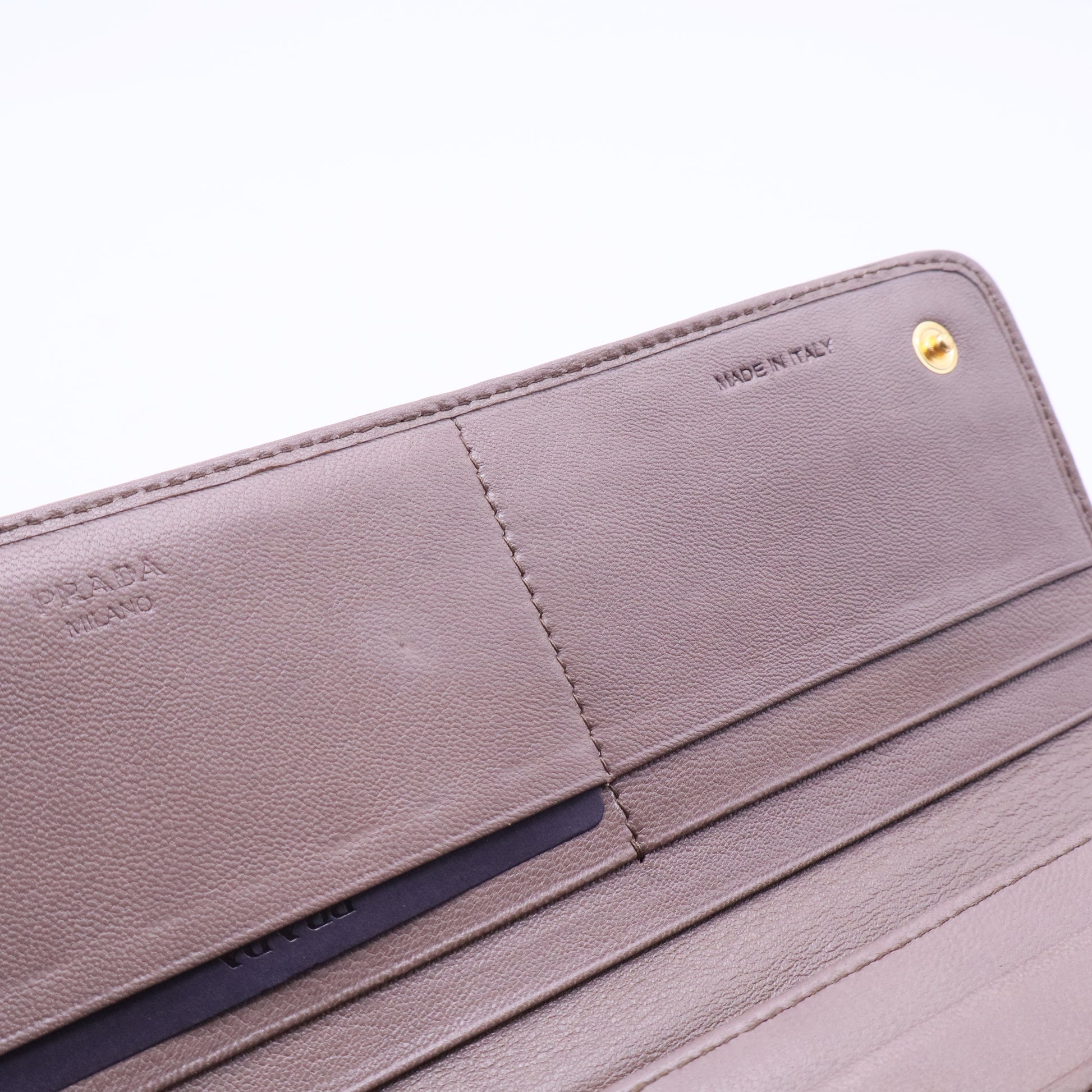 Juta Nappa Leather Gauffre Continental Wallet  W11313