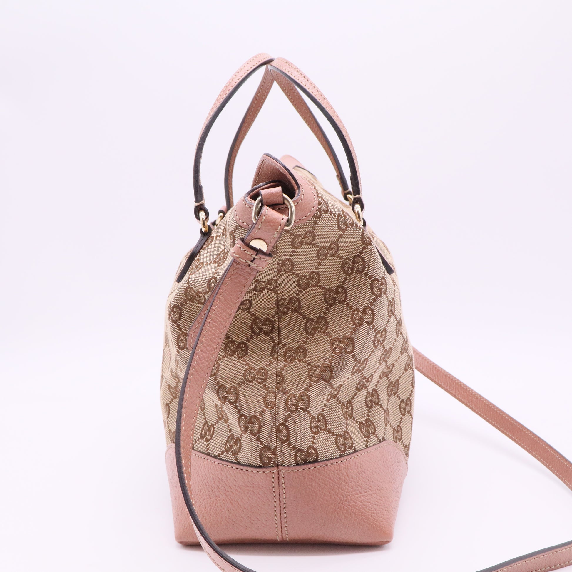 Bree Convertible Top Handle Bag GG Canvas with Leather Medium