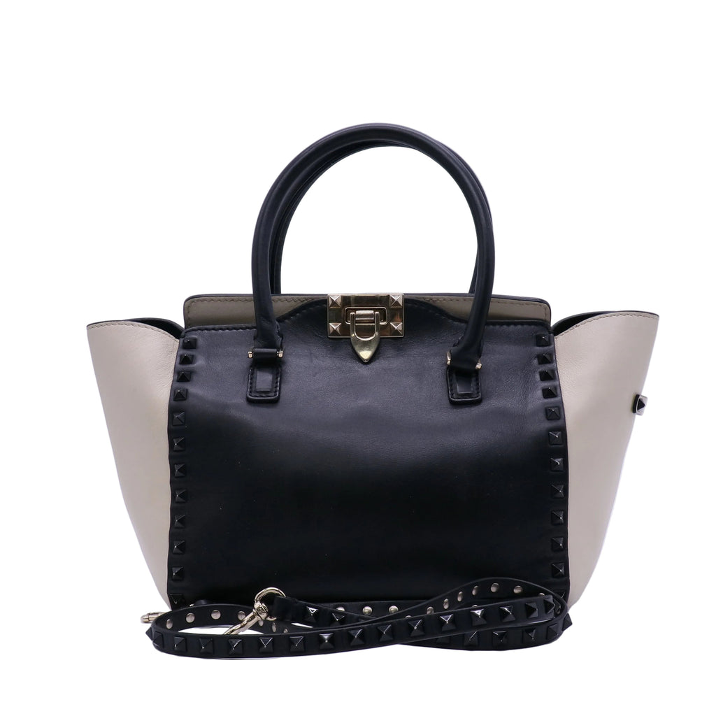 Valentino Rockstud Tote Rigid Leather Mini Twins B21048