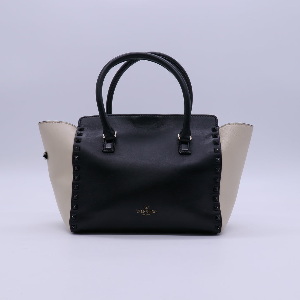 Valentino Rockstud Tote Rigid Leather Mini Twins B21048